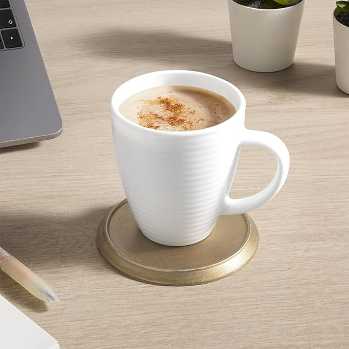 Larah by BOROSIL Orbit White Opalware Mug, Set of 2 Tea/Coffee Cups - Image 2